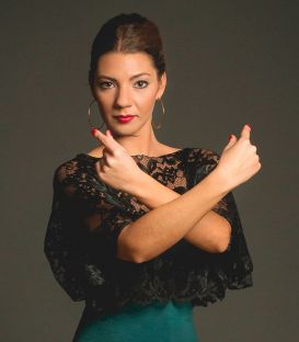 maillots bodys y tops de flamenco de mujer - Maillots/Bodys/Camiseta/Top TAMARA Flamenco - Top Portento - Encaje