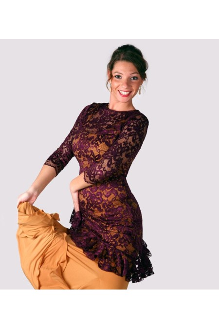  Body/Camiseta flamenca MUJER model Bela T-shirt - Lace Black