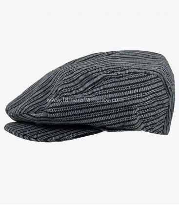 country cap spanish andalusian - - Country Cap - Grey with Black Lines