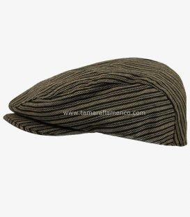 country cap spanish andalusian - - Country Cap - Brown with Black Lines