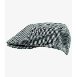 Bérets (casquettes) modèle Béret andalou "Pata de Gallo" (carrés noirs et blancs) 
