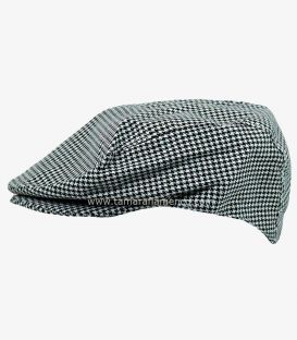 berets casquettes - - Béret andalou "Pata de Gallo" (carrés noirs et blancs)