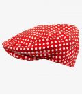 Country Cap - Red with white Polka-Dots