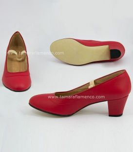zapatos de flamenca y gitana para feria - - Zapato de Flamenca Rojo