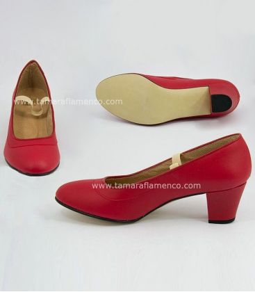 zapatos de flamenca y gitana para feria - - Zapato de Flamenca Rojo