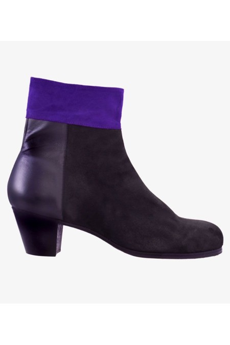 Chaussures de flamenco pour homme Begoña Cervera modèle Chaussons flamenco Antonio Najarro - Cuir - Même matériau et couleur - Normal Noir