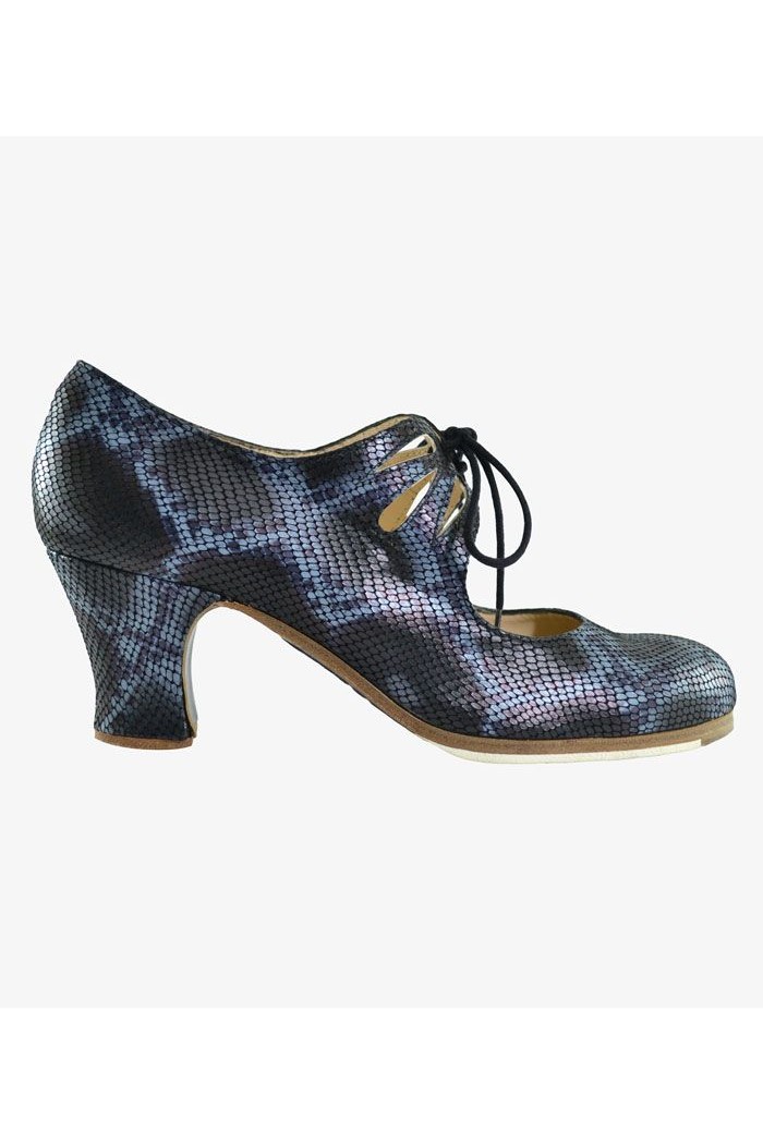 Zapatos de flamenco Profesionales modelo Zapatos de flamenco Cordonera Calado Negro