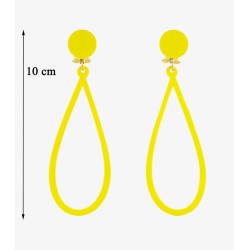 Boucles d'oreilles de flamenco modèle Boucles d'oreilles Design 02 - Acétate Pistache