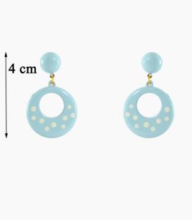 Flamenco Earrings polka dots - 4 cm