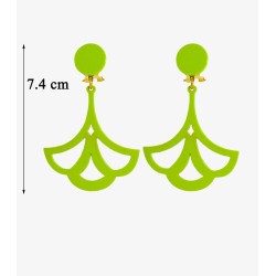 Boucles d'oreilles de flamenco modèle Boucles d'oreilles Design 03 - Acétate Pistache