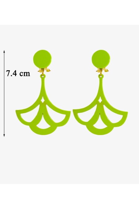 Boucles d'oreilles de flamenco modèle Boucles d'oreilles Design 03 - Acétate Pistache