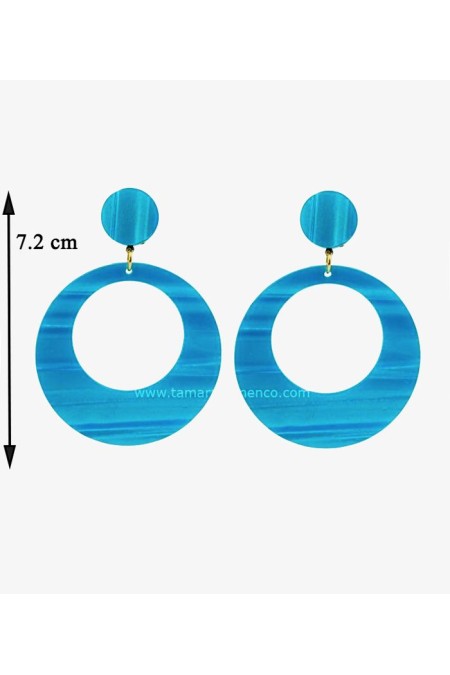 Boucles d'oreilles de flamenco modèle Boucles d'oreilles 03 - Nacré Nacré classique