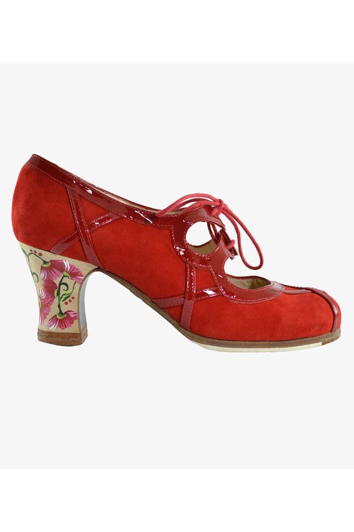 Zapatos de flamenco Profesionales modelo Zapatos de flamenco Barroco Cordones 