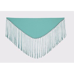 Châle foire uni/imprimé/lacé modèle Châle enfant - Crêpe (65-70 cm) Bleu canard