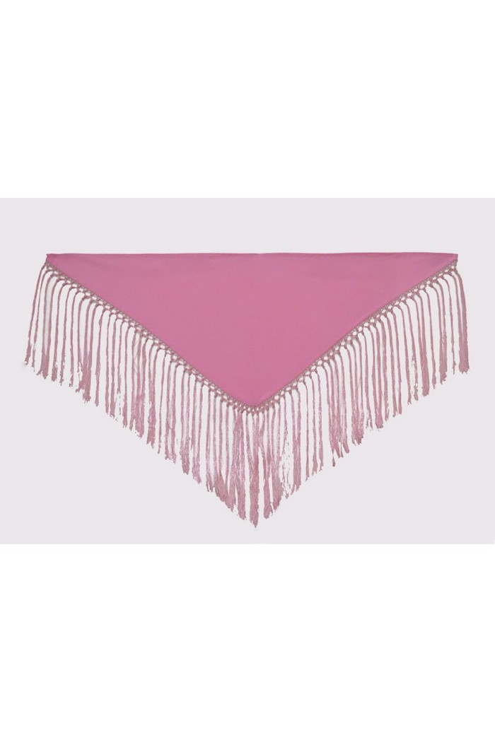 Châle foire uni/imprimé/lacé modèle Châle enfant - Crêpe (75-80 cm) Marron