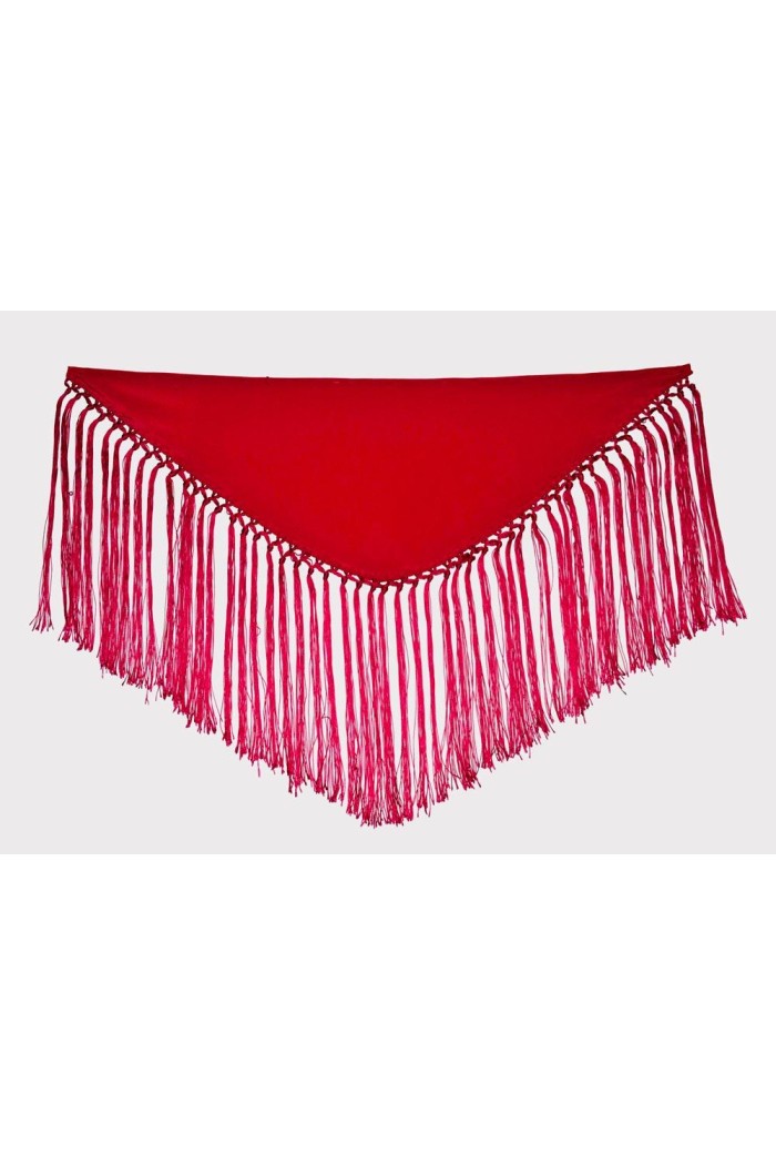 Châle foire uni/imprimé/lacé modèle Châle enfant - Crêpe (75-80 cm) Marron