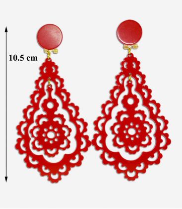 flamenco earrings - - Earrings 09 - Acetate
