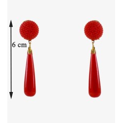 Boucles d'oreilles de flamenco modèle Boucles d'oreilles "lichis" Pistache