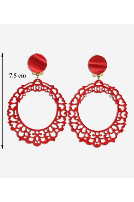 Flamenco earrings model Earrings 35 - Mother-of-pearl Classic Mother-of-pearl