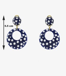 flamenco earrings - - Little Earrings - Personalized Polka dots