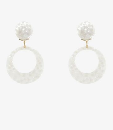 flamenco earrings - - Earrings 02 - Mother-of-pearl