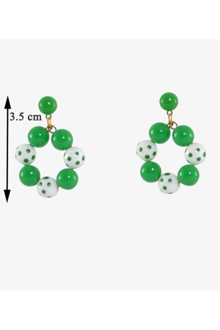 Flamenco earrings model Earrings Design 04 - Medium ball Yellow