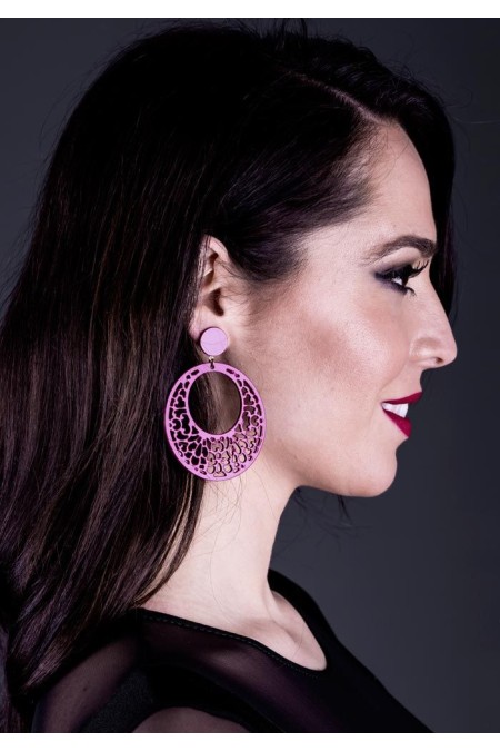 Flamenco earrings model Earrings 02 - Acetate Pistachio