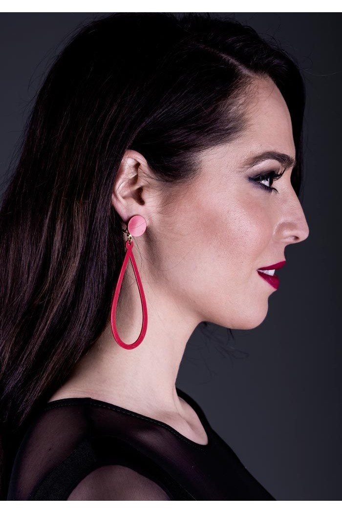  Flamenco earrings model Earrings Design 02 - Acetate Turquoise