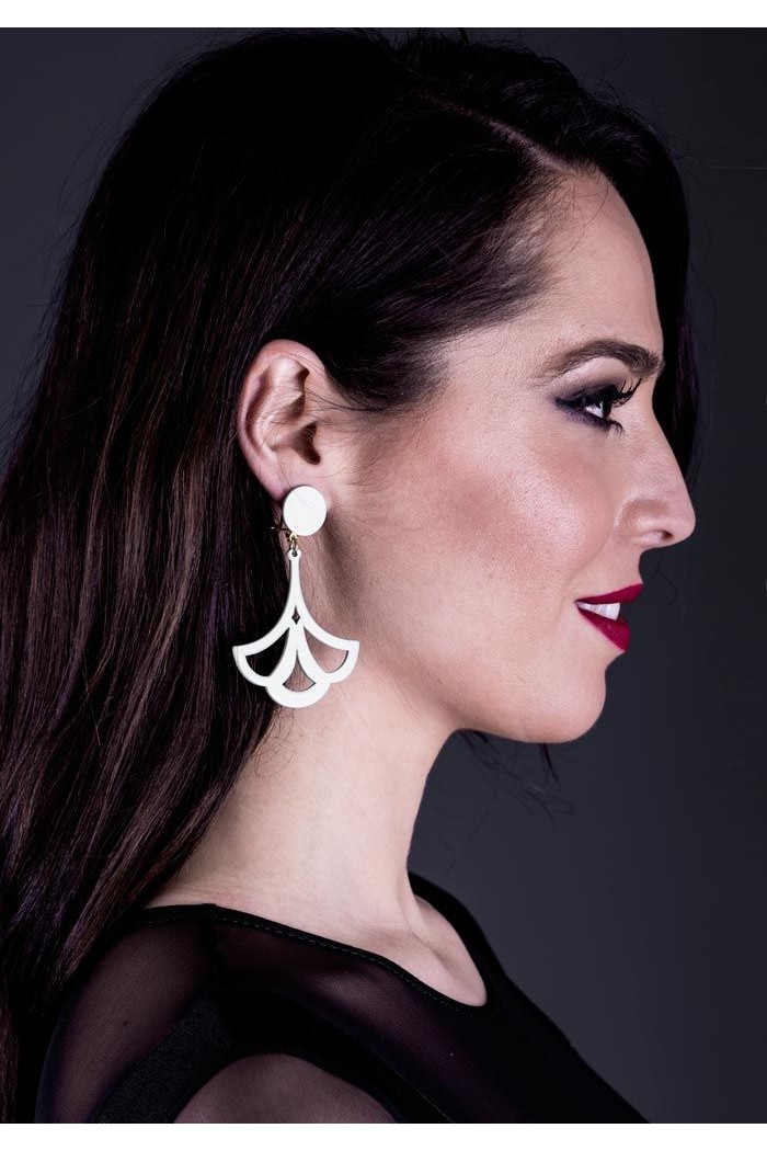 Pendientes de Flamenca modelo Pendientes Diseño 03 - Acetato Turquesa