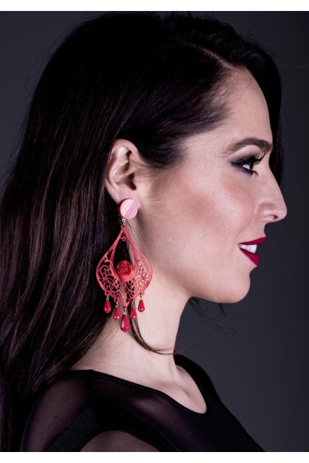Pendientes de Flamenca modelo Pendientes 38 - Nacar Nacar Clasico