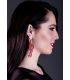 boucles d oreilles de flamenco sur demande - - Boucles d'oreilles 19 - Nacré avec pierres