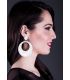 flamenco earrings - - Earrings 17 - Mother-of-pearl with stones