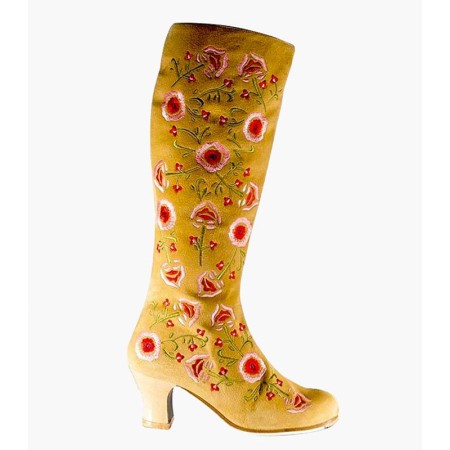 Zapatos de flamenco Profesionales Begoña Cervera modelo Botas flamenco Chocolata