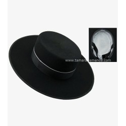 Chapeaux espagnols modèle Chapeau (Cordobés) haute qualité 180 gr Noir