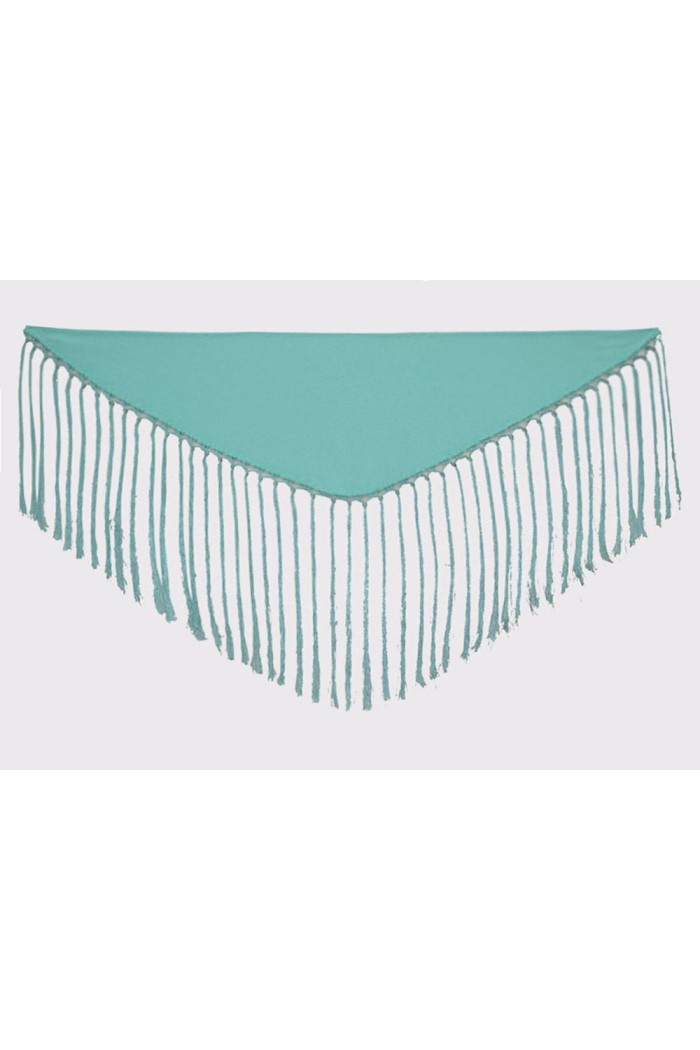 Mantoncillo feria liso/estampado/encaje modelo Mantoncillo Mujer - Crep Bouganvilla/Cardenal Claro