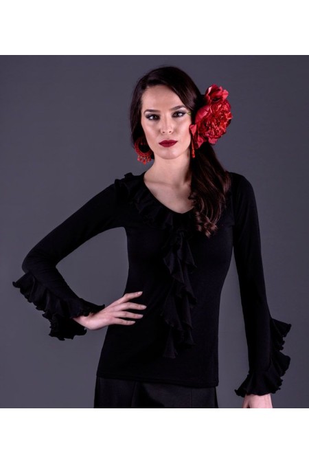  Body/Camiseta flamenca MUJER model Tarifa T-shirt - Viscose Black