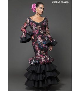 Flamenca dress Clavel flower lace