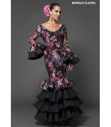 flamenca dresses 2018 for woman - Aires de Feria - Flamenca dress Clavel flower lace