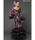 trajes de flamenca 2018 mujer - Aires de Feria - Traje de flamenca Clavel Encaje flores