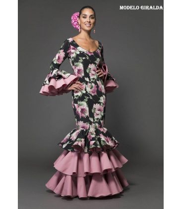 trajes de flamenca 2018 mujer - Aires de Feria - Traje de gitana Giralda Estampado