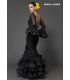 trajes de flamenca 2018 mujer - Aires de Feria - Trajes de gitana Jazmin encaje negro