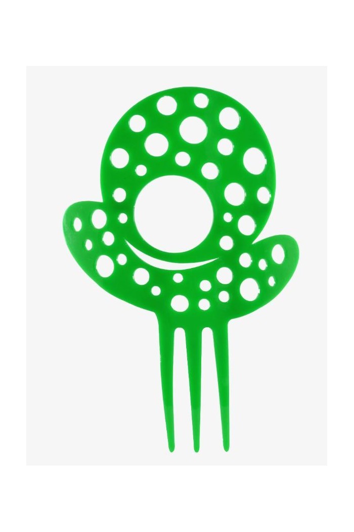  Outlet Flamenco accessories model Flamenco comb Lirio - Acetate 14 cm Light Blue