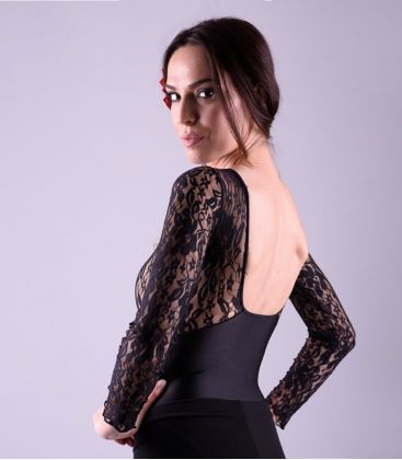 bodycamiseta flamenca mujer en stock - - Fandango flamenco Body - Lycra and lace