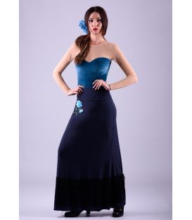 faldas flamencas mujer en stock - Faldas de flamenco a medida / Custom flamenco skirts - Falda Marina - Viscosa Flecos y Bordado