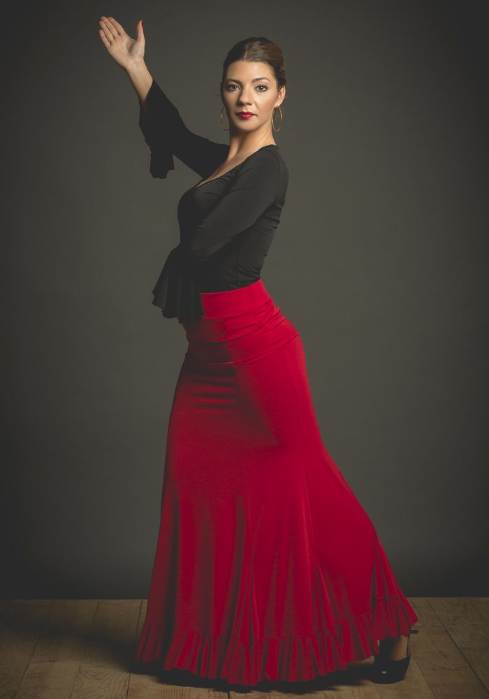 Falda flamenco Victoria - Punto elástico