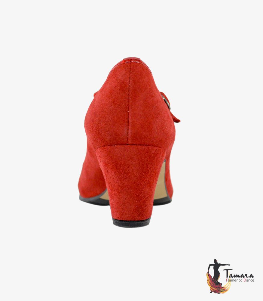 Zapatos de flamenco Semiprofesional Superior TAMARA - Ante Cruzado