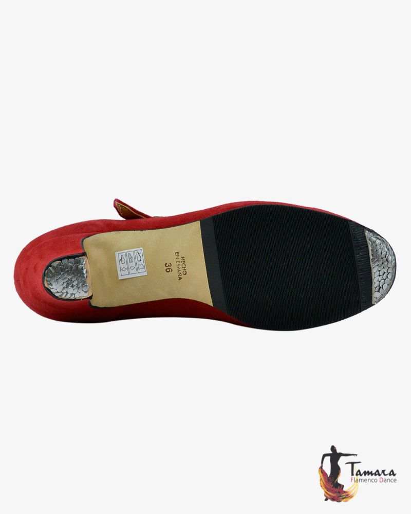 Zapatos de flamenco Semiprofesional Superior TAMARA - Ante Cruzado