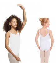 Body con forro niña ballet y danza Capezio TC0052C Blanco 10-12 años