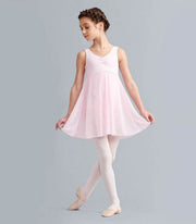 Vestido rosa ballet y danza Capezio Empire 3968C Blanco
