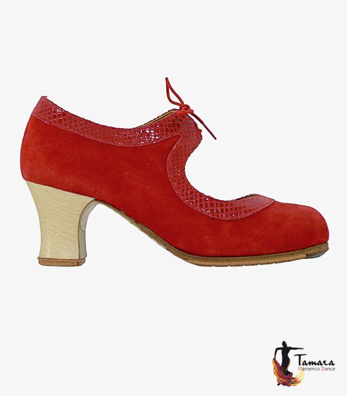 Zapatos de flamenco Tiento Rojo
